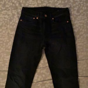H&M Dark Blue Washed Out Skinny Jeans